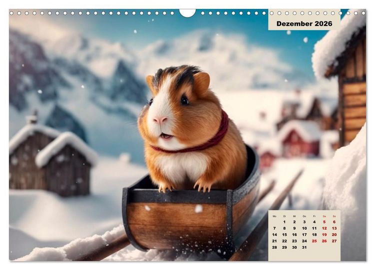 Produktbild: M&auml;rchenhafte Merlis - Schweinegeile Illustrationen (Wandkalender 2026 DIN A3 quer), CALVENDO Monatskalender