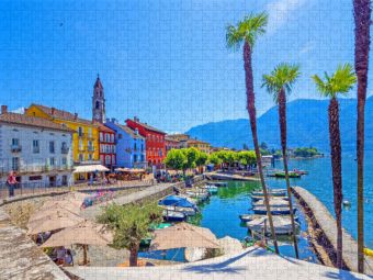 Produktbild: CALVENDO Puzzle Lago Maggiore | 1000 Teile Lege-Gr&ouml;&szlig;e 64x48cm Foto-Puzzle f&uuml;r gl&uuml;ckliche Stunden