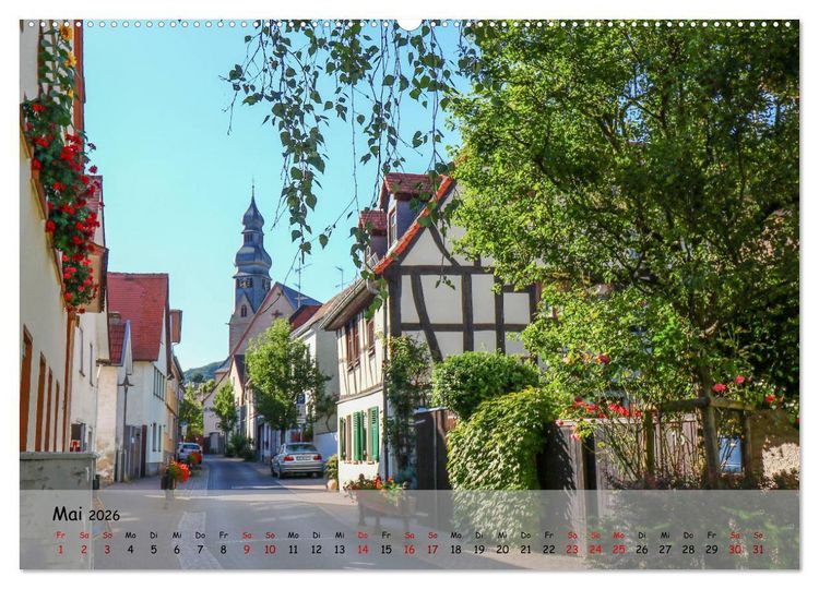 Produktbild: Fachwerkromantik in Hofheim am Taunus (Wandkalender 2026 DIN A2 quer), CALVENDO Monatskalender