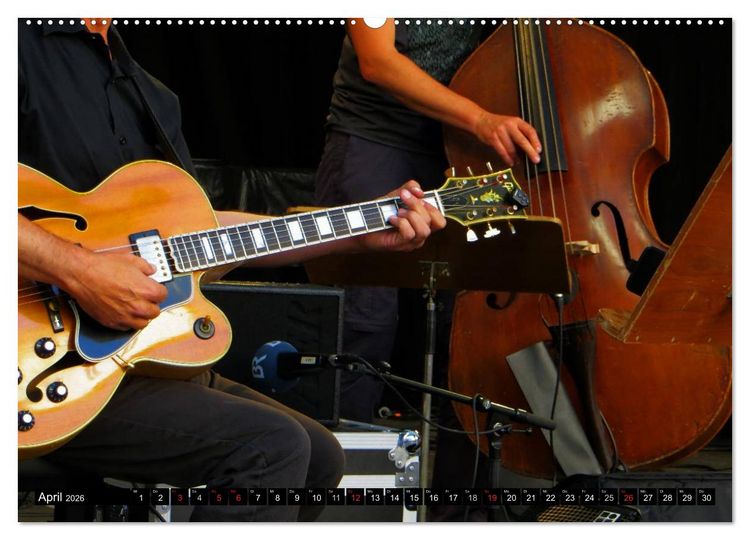 Produktbild: Klangbilder des Jazz (Wandkalender 2026 DIN A2 quer), CALVENDO Monatskalender