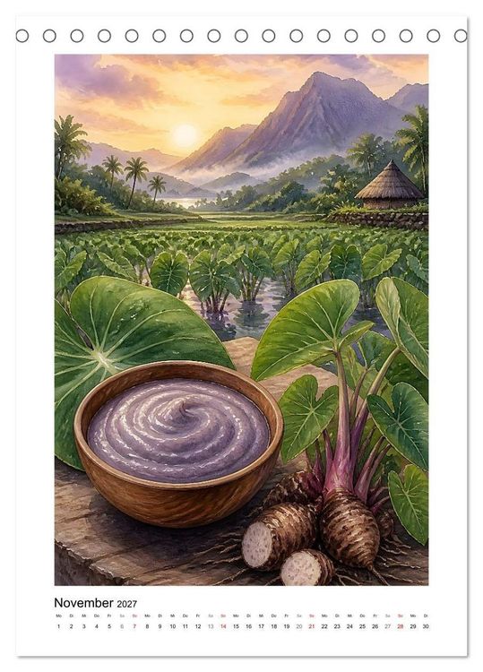 Produktbild: Aloha K&uuml;che - Gemalte Gaumenfreuden (Tischkalender 2027 DIN A5 hoch), CALVENDO Monatskalender