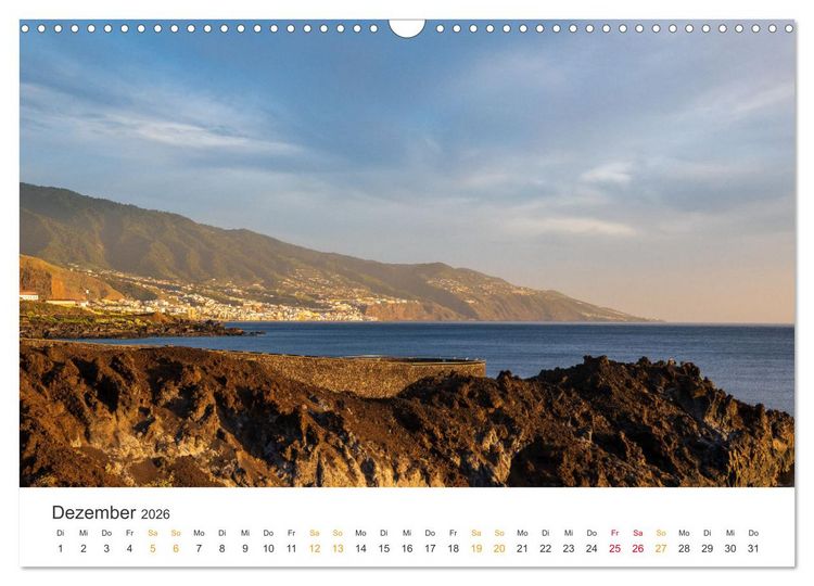 Produktbild: La Palma - Isla Bonita - Landschaften der Kanarischen Insel (Wandkalender 2026 DIN A3 quer), CALVENDO Monatskalender