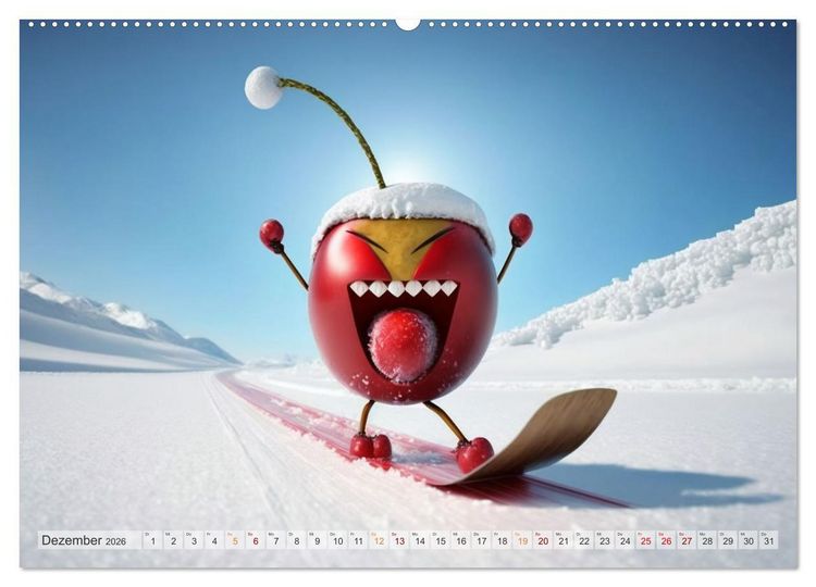 Produktbild: Fetzige Fr&uuml;chte (Wandkalender 2026 DIN A2 quer), CALVENDO Monatskalender