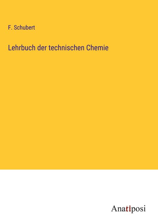 Produktbild: Lehrbuch der technischen Chemie