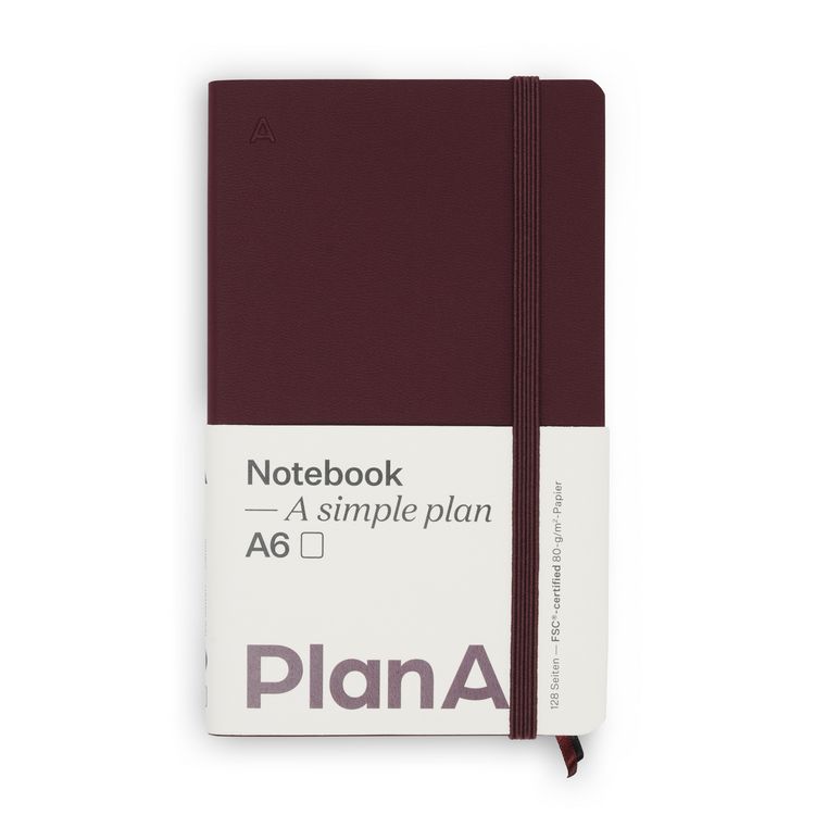 Produktbild: Notizbuch A6 Softcover Cozy Fig Blanko, 128 Seiten