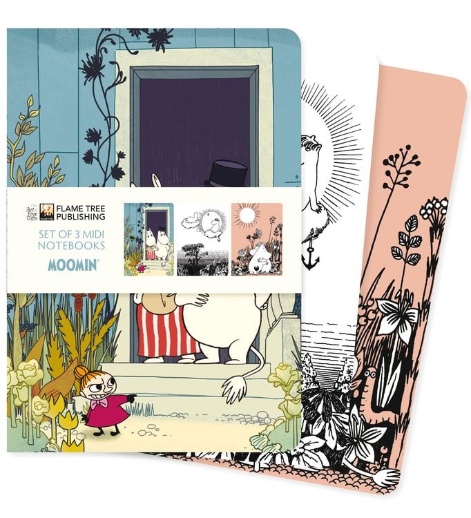 Produktbild: Dreier Set Mittelformat-Notizb&uuml;cher: Tove Jansson, Die Mumins