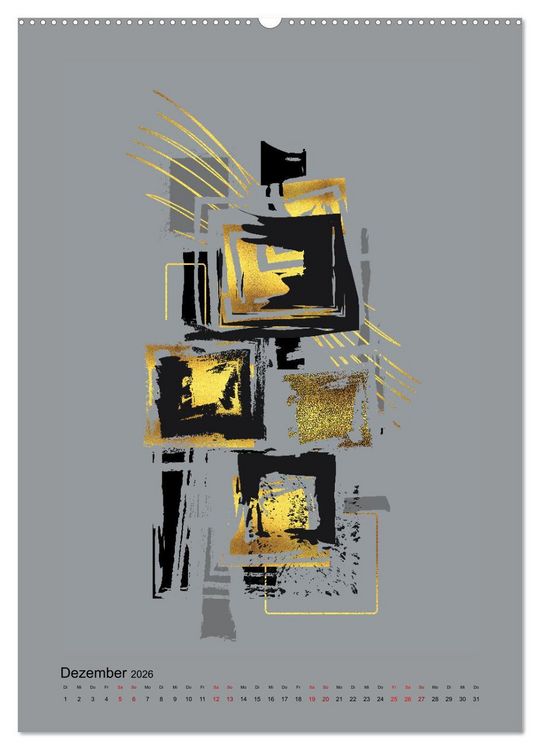 Produktbild: GRAFISCHE KUNST (hochwertiger Premium Wandkalender 2026 DIN A2 hoch), Kunstdruck in Hochglanz