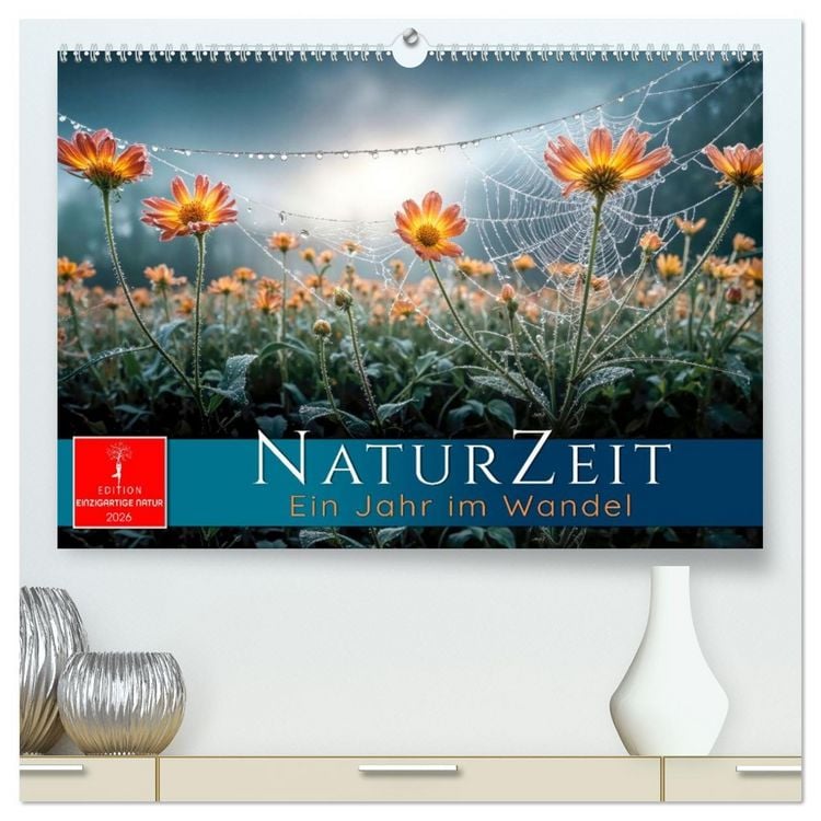 Produktbild: Naturzeit - Ein Jahr im Wandel (hochwertiger Premium Wandkalender 2026 DIN A2 quer), Kunstdruck in Hochglanz