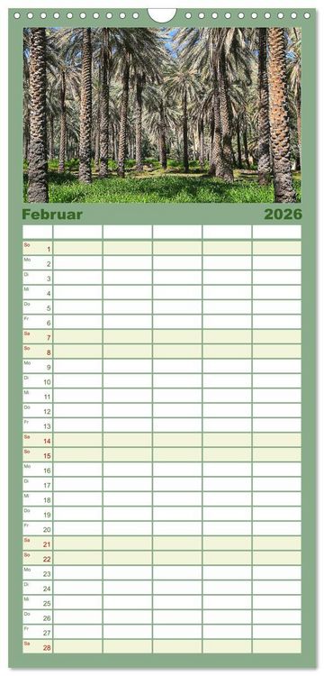 Produktbild: Familienplaner 2026 - Unterwegs im Weihrauchland Oman mit 5 Spalten (Wandkalender, 21 x 45 cm) CALVENDO
