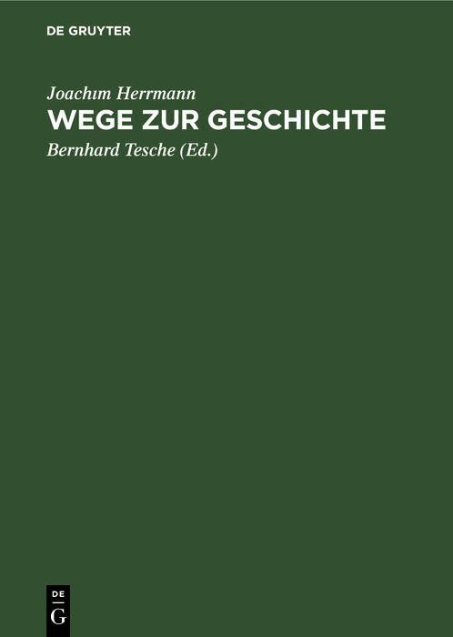 Produktbild: Wege zur Geschichte