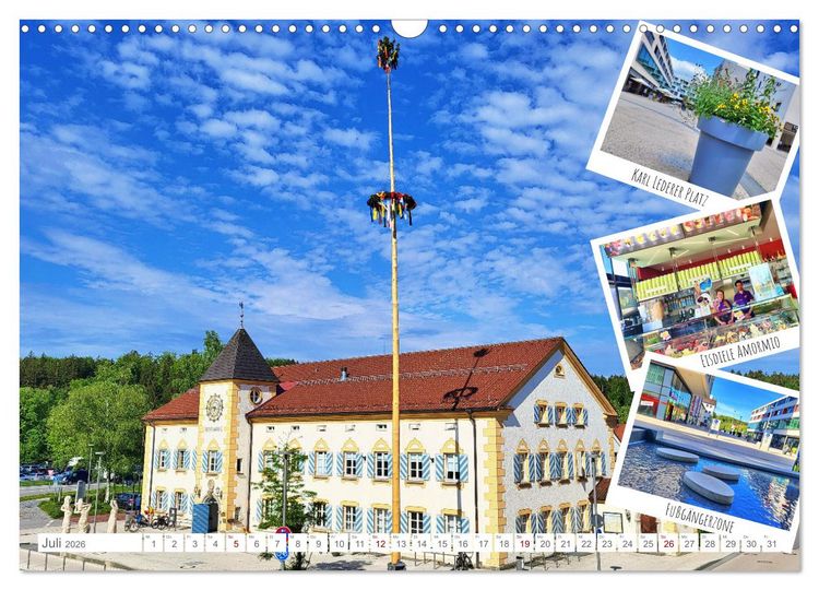 Produktbild: Mein Geretsried - Isarstadt im oberbayerischen Landkreis Bad T&ouml;lz-Wolfratshausen (Wandkalender 2026 DIN A3 quer), CALVENDO Monatskalender