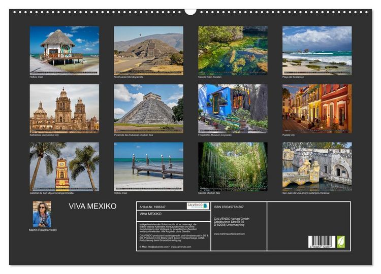 Produktbild: VIVA MEXIKO (Wandkalender 2026 DIN A2 quer), CALVENDO Monatskalender