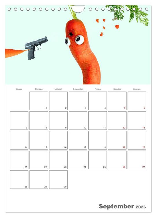 Produktbild: Mord in der Gem&uuml;sek&uuml;che (Wandkalender 2026 DIN A4 hoch), CALVENDO Monatskalender