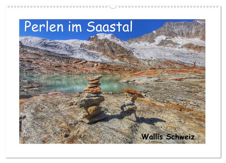 Produktbild: Perlen im Saastal Wallis Schweiz (Wandkalender 2026 DIN A2 quer), CALVENDO Monatskalender