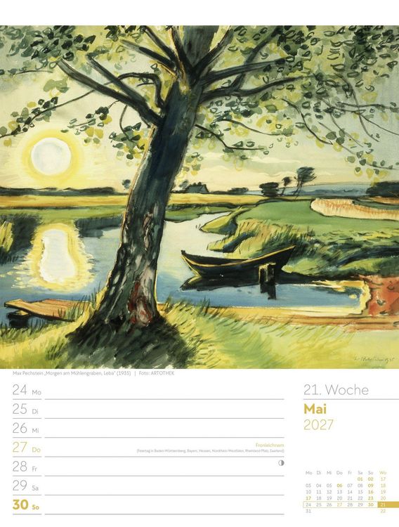 Produktbild: Kunstwelt Wochenplaner Kalender 2027 | Impressionismus und Klassische Moderne