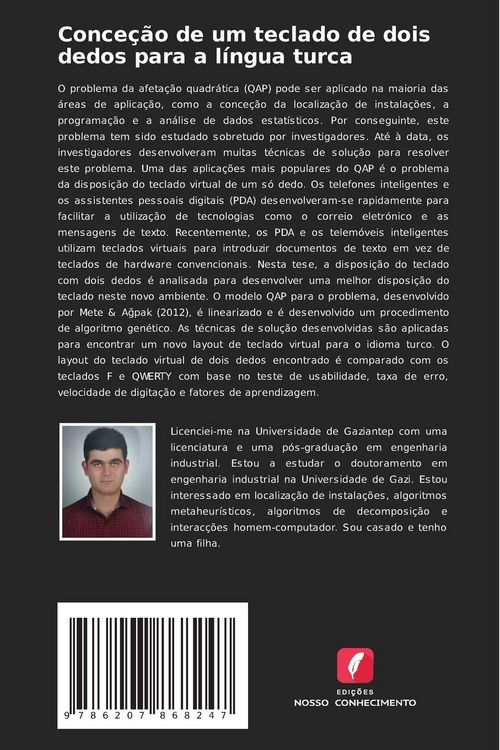 Produktbild: Conce&ccedil;&atilde;o de um teclado de dois dedos para a l&iacute;ngua turca