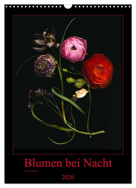 Produktbild: Blumen bei Nacht (Wandkalender 2026 DIN A3 hoch), CALVENDO Monatskalender