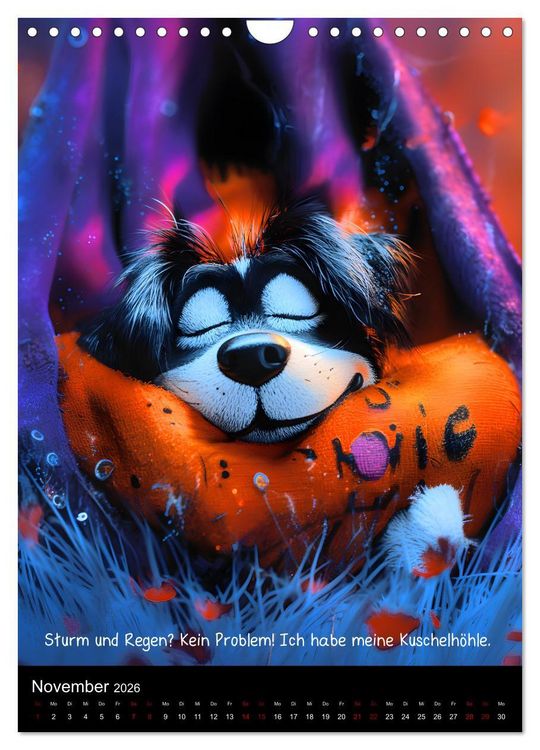Produktbild: Good morning dog (Wandkalender 2026 DIN A4 hoch), CALVENDO Monatskalender