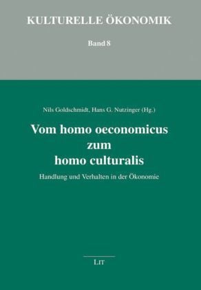 Produktbild: Vom homo oeconomicus zum homo culturalis