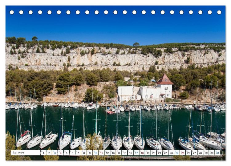 Produktbild: C&ocirc;te d&rsquo;Azur Glanzlichter an der franz&ouml;sischen Mittelmeerk&uuml;ste (Tischkalender 2027 DIN A5 quer), CALVENDO Monatskalender