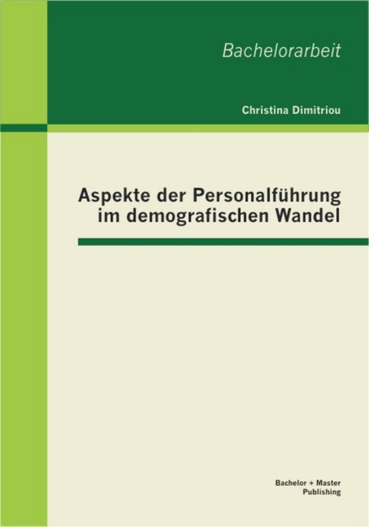 Produktbild: Aspekte der Personalf&uuml;hrung im demografischen Wandel