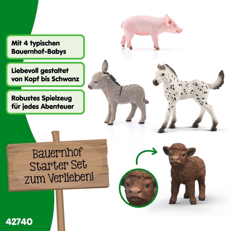 Produktbild: schleich&reg; 42740 Bauernhof Babys