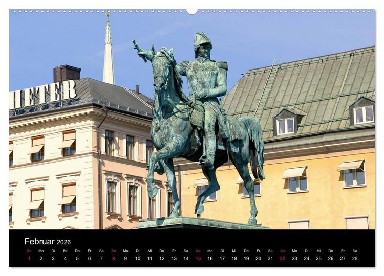 Produktbild: Sommer in Stockholm 2026 (Wandkalender 2026 DIN A2 quer), CALVENDO Monatskalender