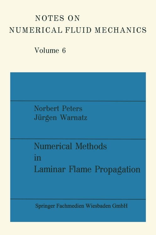 Produktbild: Numerical Methods in Laminar Flame Propagation