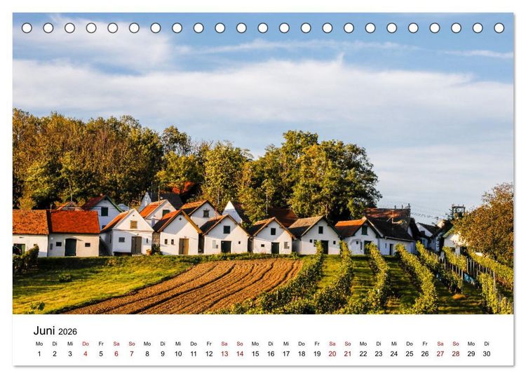 Produktbild: Das Weinviertel im wundersch&ouml;nen Nieder&ouml;sterreich. (Tischkalender 2026 DIN A5 quer), CALVENDO Monatskalender