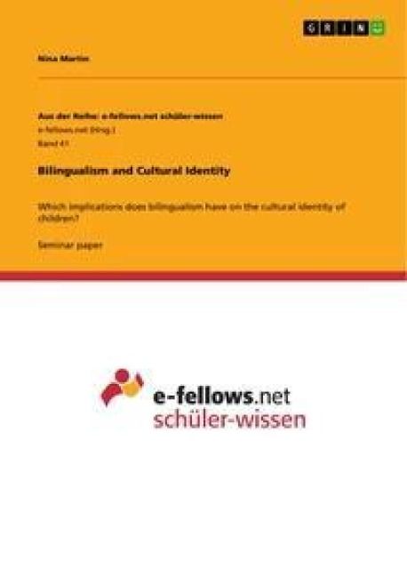 Produktbild: Bilingualism and Cultural Identity