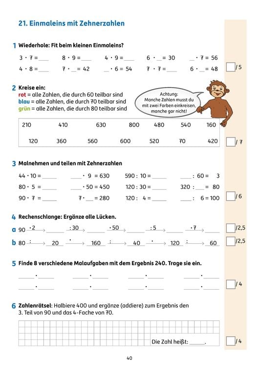 Produktbild: &Uuml;bungsheft mit Tests in Mathe 3. Klasse