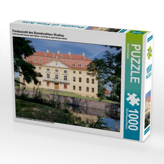 Produktbild: CALVENDO Puzzle Frontansicht des Barockschloss Wachau 1000 Teile Puzzle quer | 1000 Teile Lege-Gr&ouml;&szlig;e 64 &times; 48 cm Foto-Puzzle f&uuml;r gl&uuml;ckliche Stunden