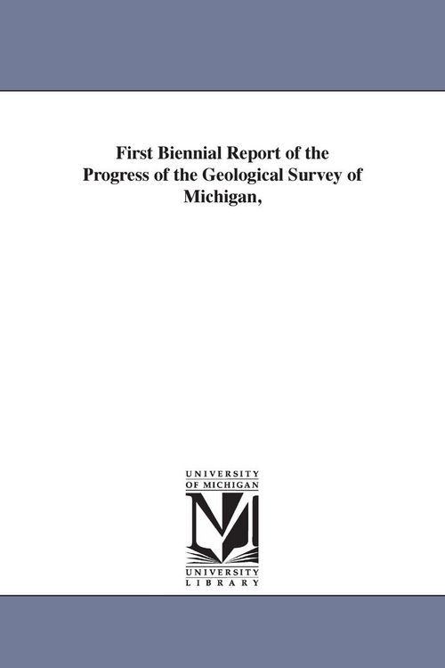 Produktbild: First Biennial Report of the Progress of the Geological Survey of Michigan,