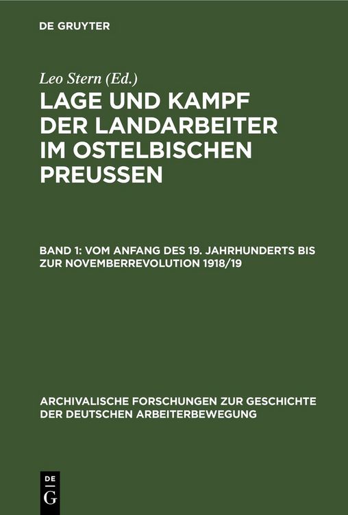 Produktbild: (Vom Anfang des 19. Jahrhunderts bis zur Novemberrevolution 1918/19)