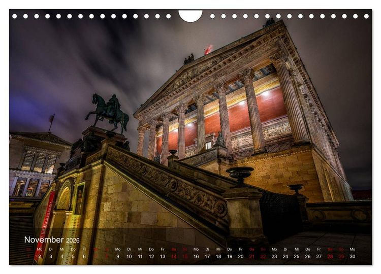 Produktbild: Deutschland Impressionen bei Nacht (Wandkalender 2026 DIN A4 quer), CALVENDO Monatskalender
