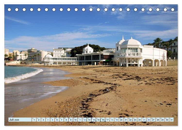 Produktbild: C&aacute;diz - Europas &auml;lteste Stadt (Tischkalender 2026 DIN A5 quer), CALVENDO Monatskalender