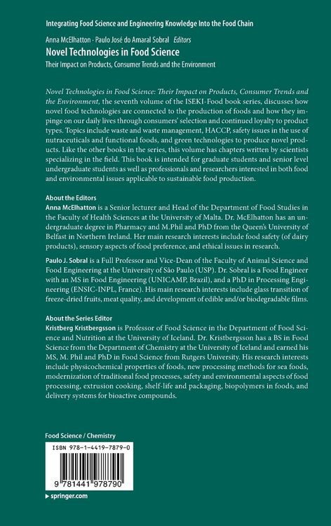 Produktbild: Novel Technologies in Food Science
