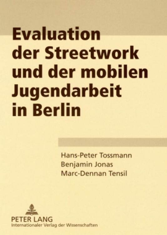 Produktbild: Evaluation der Streetwork und der mobilen Jugendarbeit in Berlin