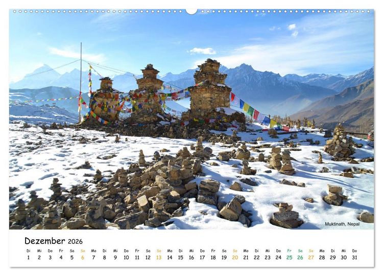 Produktbild: Bezauberndes Asien 2026 (Wandkalender 2026 DIN A2 quer), CALVENDO Monatskalender