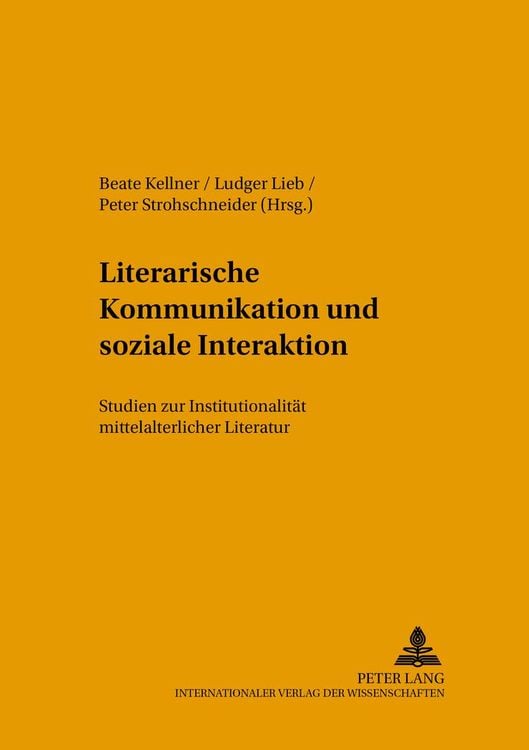 Produktbild: Literarische Kommunikation und soziale Interaktion