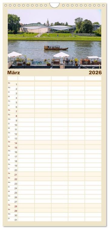 Produktbild: Familienplaner 2026 - Krakau. Ein Spaziergang durch Polens kulturelles Herz mit 5 Spalten (Wandkalender, 21 x 45 cm) CALVENDO