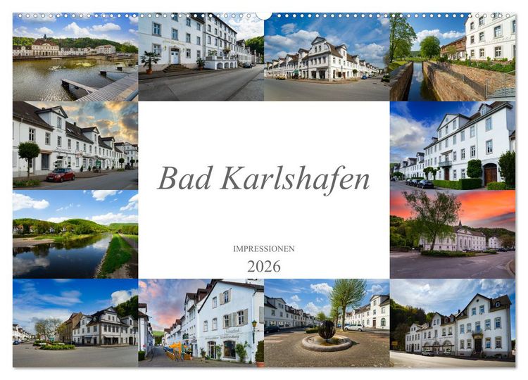 Produktbild: Bad Karlshafen Impressionen (Wandkalender 2026 DIN A2 quer), CALVENDO Monatskalender