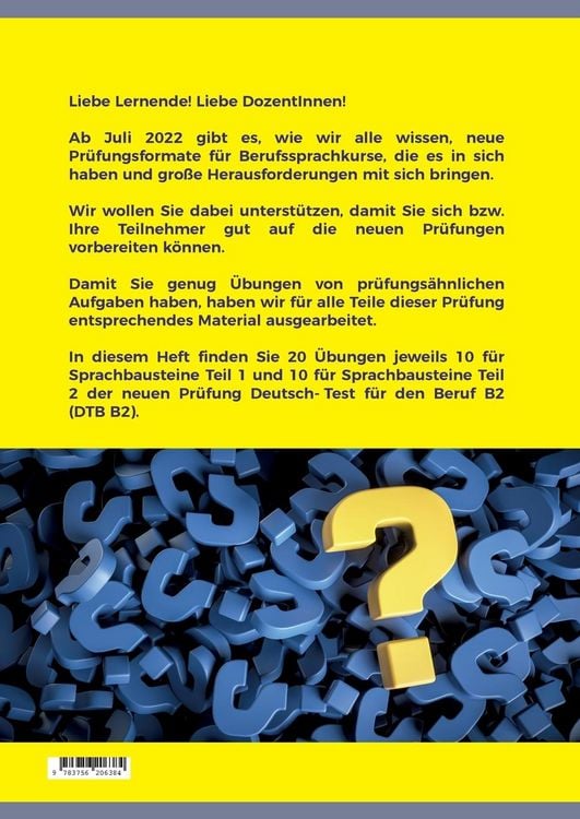 Produktbild: Sprachbausteine Deutsch-Test f&uuml;r den Beruf (DTB) B2