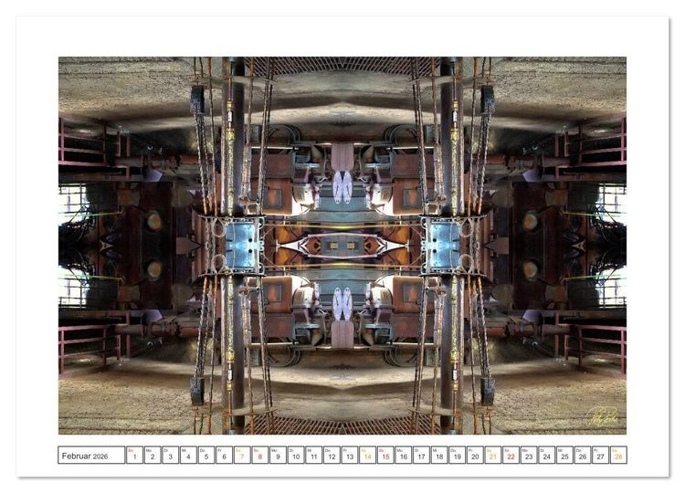 Produktbild: Faszination Spiegelung - Industrie und Technik (Wandkalender 2026 DIN A3 quer), CALVENDO Monatskalender