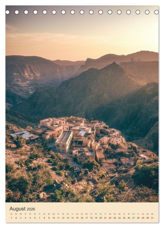 Produktbild: Oman - Sch&auml;tze der Arabischen Halbinsel (Tischkalender 2026 DIN A5 hoch), CALVENDO Monatskalender