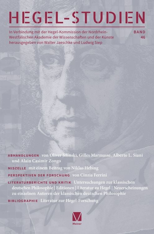 Produktbild: Hegel-Studien Band 46