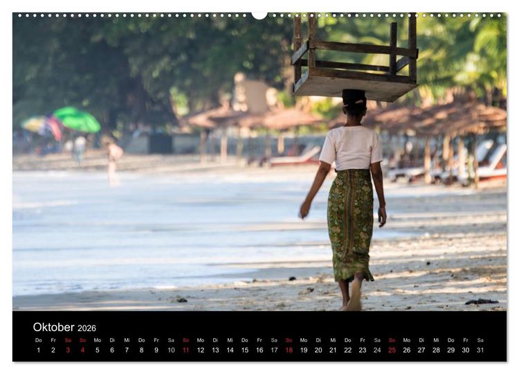 Produktbild: Myanmar - Eindr&uuml;cke (hochwertiger Premium Wandkalender 2026 DIN A2 quer), Kunstdruck in Hochglanz