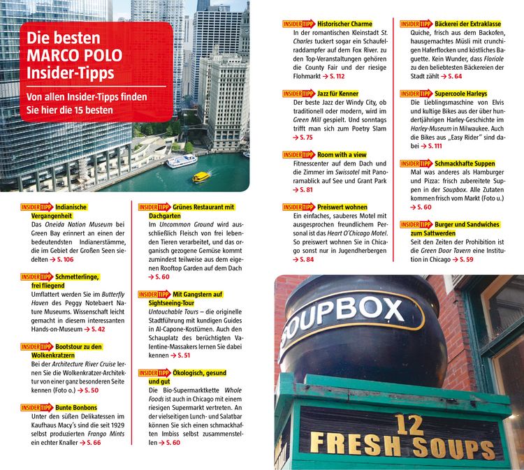 Produktbild: MARCO POLO Reisef&uuml;hrer Chicago und die gro&szlig;en Seen