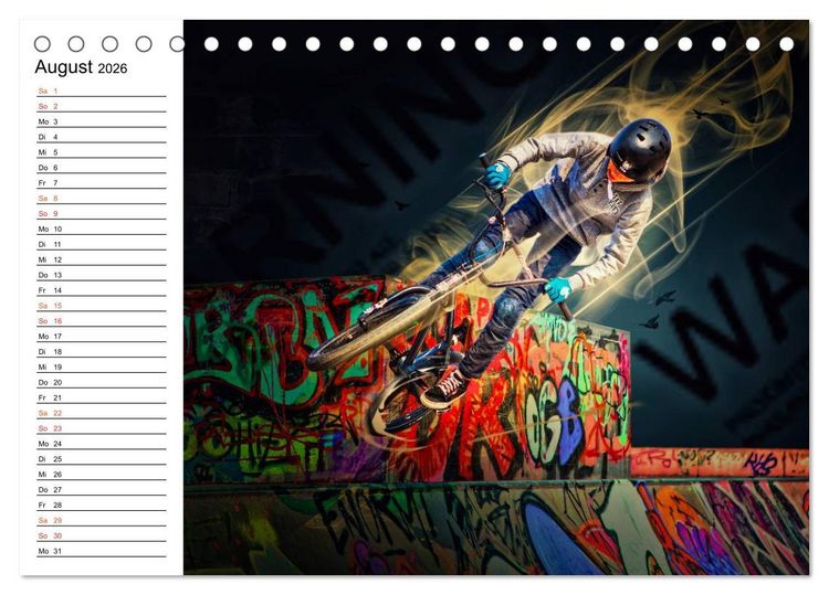 Produktbild: BMX My Life (Tischkalender 2026 DIN A5 quer), CALVENDO Monatskalender