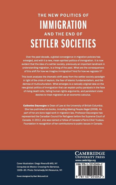 Produktbild: The New Politics of Immigration and the End of Settler Societies
